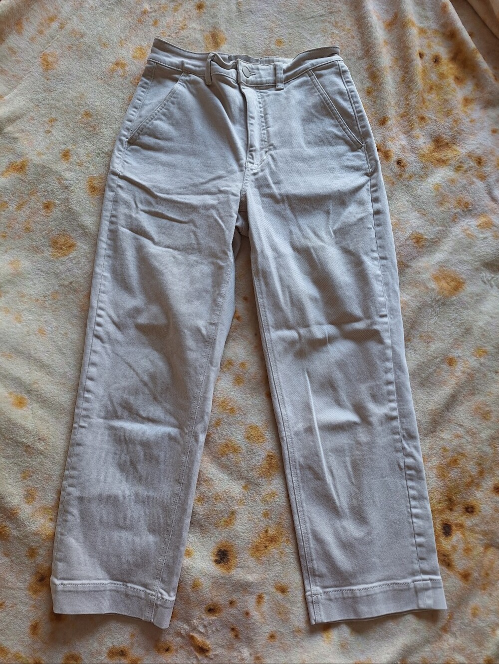 Everlane The Way-Short Utility Pant Women 4 Regular Bone White Cropped Straight